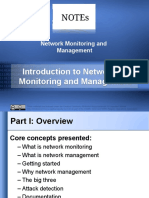 Notes: Introduction To Networking Monitoring and Management