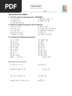 Activity-Sheet - PREALGEBRA DAY 1