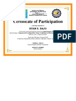 2020 BRIGADA ESKWELA Sample Certificate