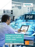 SINAMICS S120 Web Server - User-Defined Sample Pages