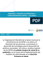 Medicina y Terapias Alternativas y Complementarias MTAC-Colombia - Minsalud-2016