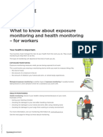 What to know about exposure and health monitoring