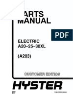 Hyster A203 A20-30XL Parts Manual