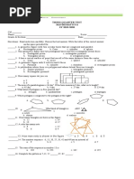 Third Quarter Test Mathematics 6 SY 2019-2020