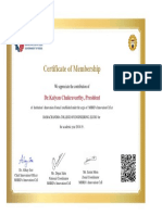 Member Certificate