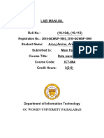 Lab Manual - DWH