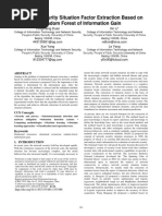 Network Security Situation Factor Extraction Based On Random Forest of Information Gain