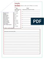 Simple Present Tense: Activities Time Order