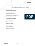 Write A Program Which Reads 2 String From User and Perform Following Operation