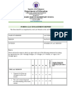 Department of Education: Form 4: Lac Engagement Report