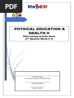 Physical Education & Health Ii: Core Subject