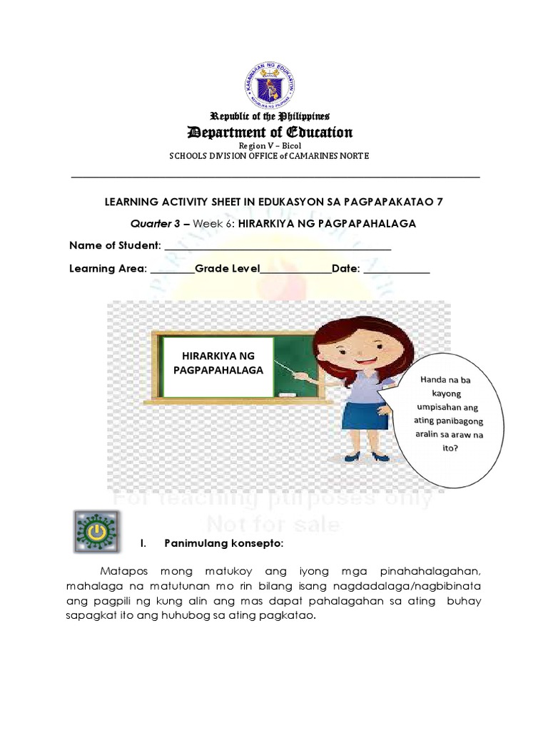 Las Esp7 Q 3 Week 6 Pdf