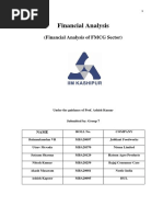 Financial Analysis of FMCG Sector