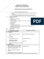 A Detailed Lesson Plan in Science 8: Panpacific University Urdaneta City, Pangasinan School of Basic Education