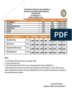 BIT Gorakhpur Pre-AKTU Exam Schedule for B.Tech 1st Year Sections E & F