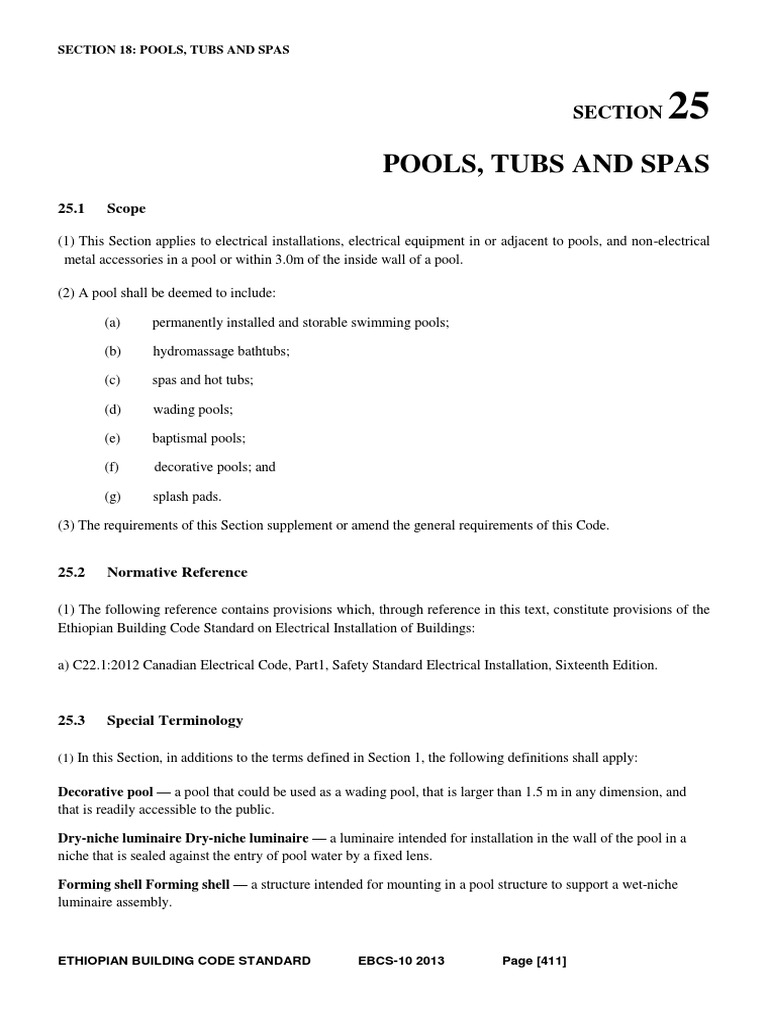 Pool Electrical Safety Standards | PDF | Transformer | Electrical Wiring