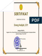 Sertifikat Temu Teknis Eneng Hodijah