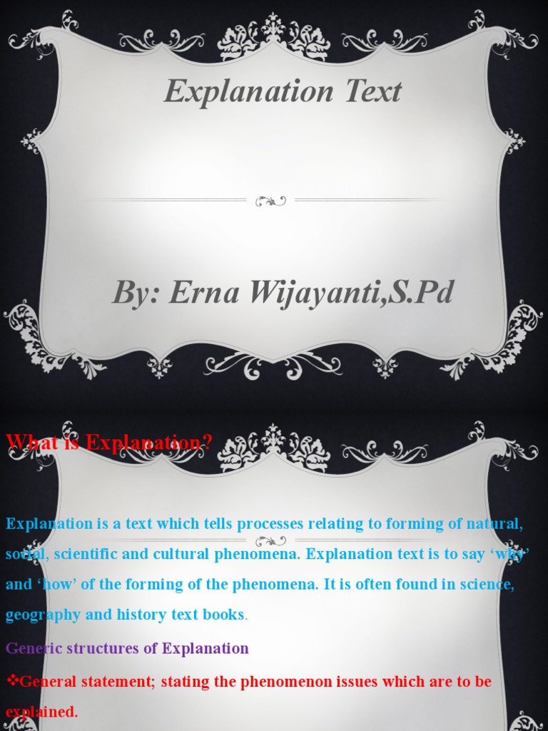 Explanation Text | PDF