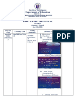 Department of Education: Weekly Home Learning Plan