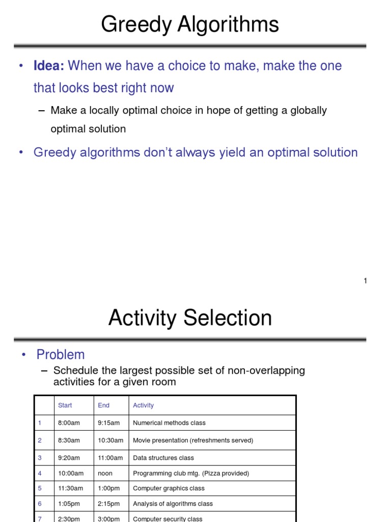Greedy - Activity - Fractional Knapsack | PDF | Mathematical Logic ...