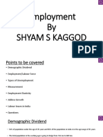 Employment by Shyam S Kaggod
