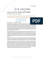 Startup & Unicorn Growth Valuation