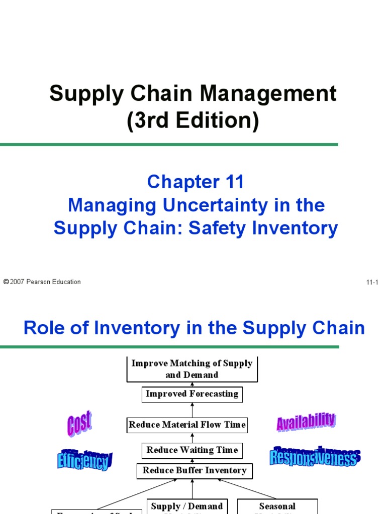 Supply Chain Management (3rd Edition) : Managing Uncertainty in The ...