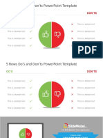 4 Rows Do'S and Don'Ts Powerpoint Template