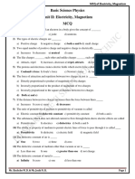 2.1 Question Bank MCQ Electricity and Magnetism