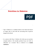 Nutrition in Diabetes