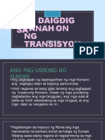Ang Daigdig Sa Panahon NG Transisyon