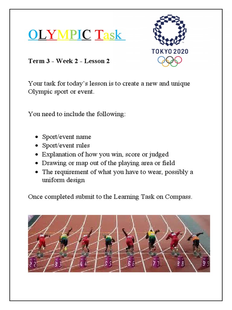 Create Your Own Olympic Sport | PDF