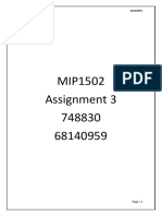 MIP 1502 Assignment 3