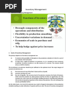 Function of Inventory Management