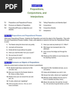 Prepositions, Conjunctions, and Interjections