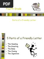 Parts of A Friendly Letter