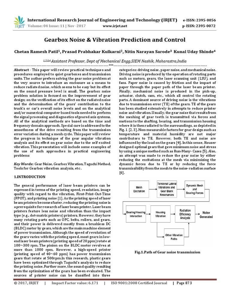 Gearbox NOises PDF Gear Transmission (Mechanics)