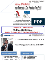 Batch 2 Collection PT. Dipo Star Finance 12-13 Oktober 2020