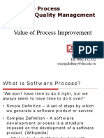 Software Process & Quality Management: Value of Process Improvement