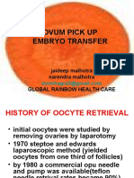 Ovum Pick Up Embryo Transfer: Jaideep Malhotra Narendra Malhotra Global Rainbow Health Care