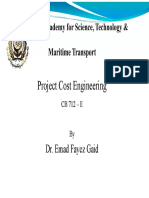 Project Cost Engineering Course Objectives