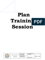 Plan Training Session: Horticulture NC II Templates Document No. Issued by
