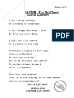 Abnegation Faction Manifesto - The Selfless