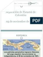 Separacion de Panama de Colombia