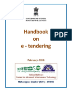 Handbook On E-Tendering