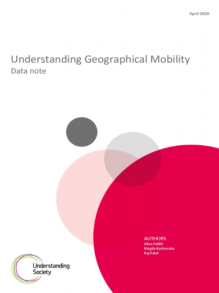 Geographical Mobility Data Note | PDF | Human Migration | Unemployment