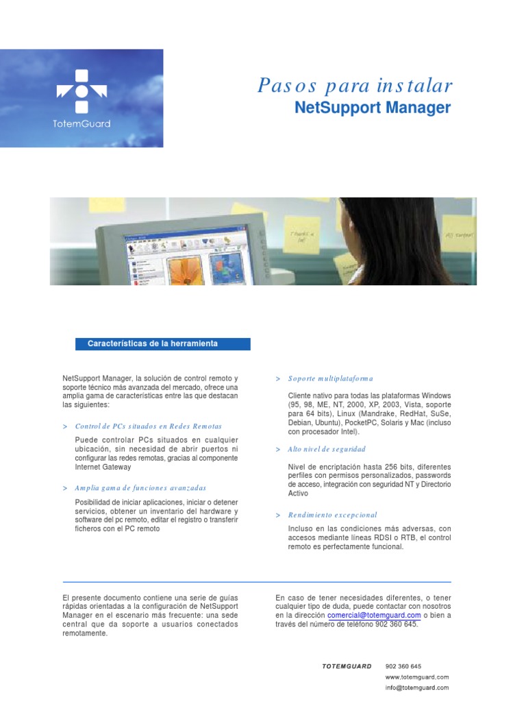 Guía de instalación de NetSupport Manager | PDF | Cortafuegos ...