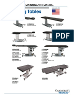 Imaging Tables: Instruction/Maintenance Manual