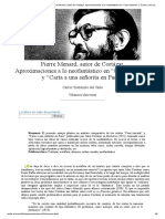 Pierre Menard, Autor de Cortázar. Aproximaciones A Lo Neofantástico en "Casa Tomada" y "Carta A Una Señorita en París"