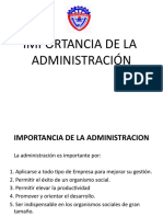 (Semana Nº 1) IMPORTANCIA DE LA ADMINISTRACION